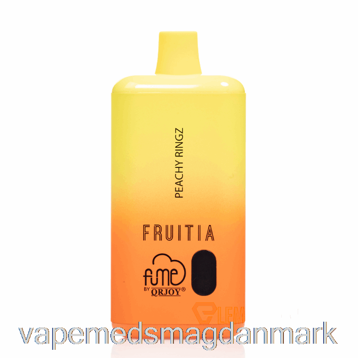 Vape Juice Fruitia X Fume 8000 Engangs Peachy Ringz
